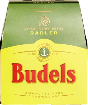 Budels Radler set van 6 flesjes á 0,30 liter Budels Radler set van 6 flesjes á 0,30 liter